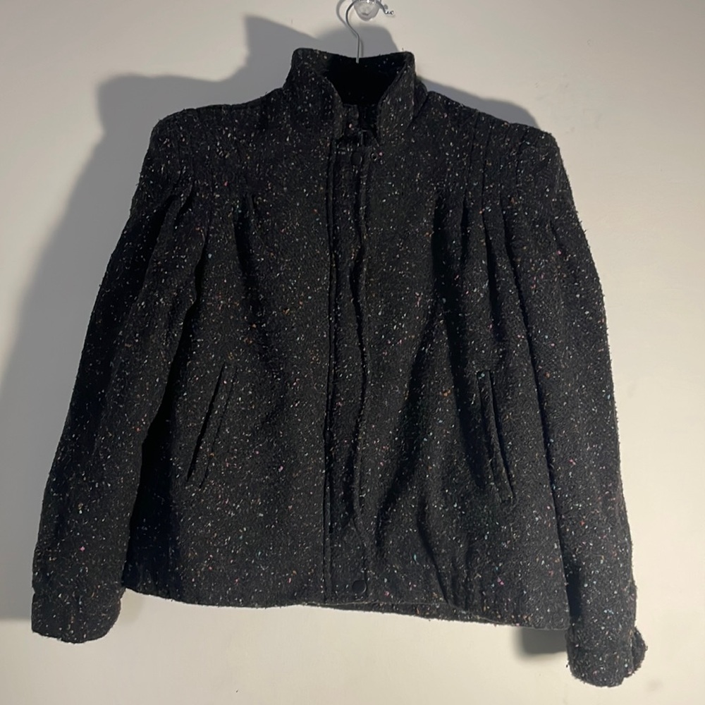 Vintage City Limits jacket Black colorful tweed